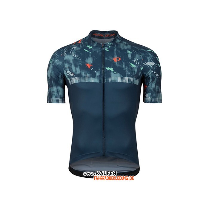 2021 Pearl Izumi Kurzarmtrikot und Kurze Tragerhose Blau Grun